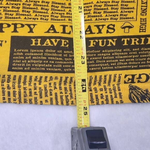 Eighty Eight women's yellow with black writing shirt size Large - Picture 10 of 11